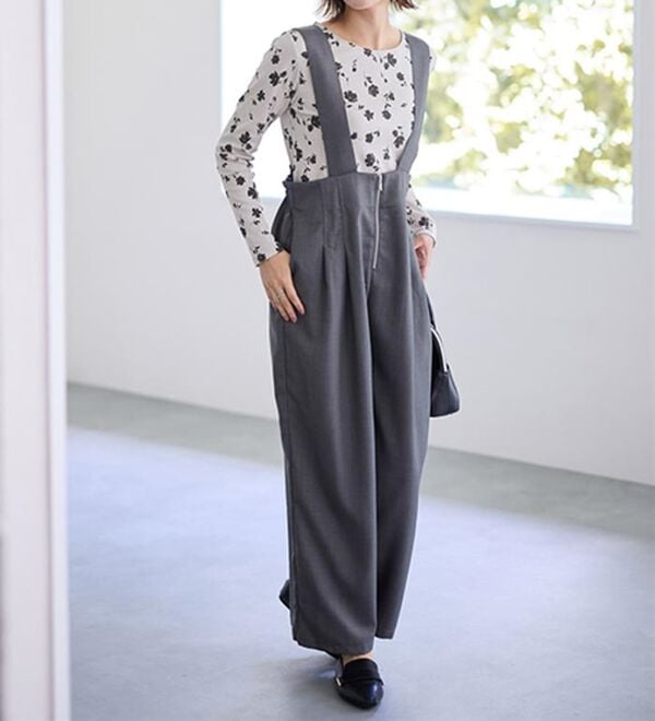 LAVIENNE（ラヴィエンヌ）の「【医師オススメ】綿１００％吸湿発熱あったかインナー　クルーネックインナー長袖（肌着・インナーウェア）」｜詳細画像