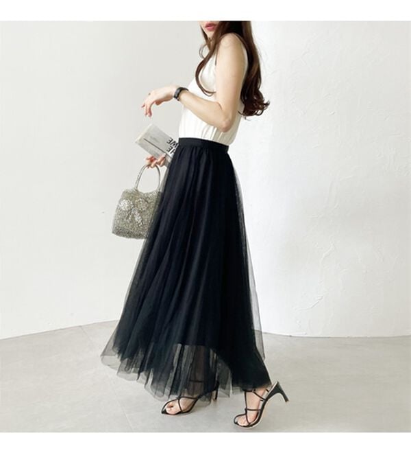 GeeRA（ジーラ）の「フレアーチュールロングスカート（ロングスカート）」｜詳細画像