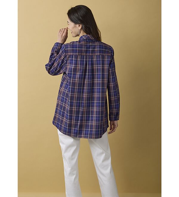 BELLUNA（ベルーナ）の「秋冬の街に映えるチェック柄シャツチュニック（シャツ）」｜詳細画像