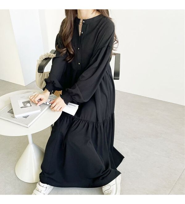 GeeRA（ジーラ）の「前後２ＷＡＹティアードシャツワンピース（シャツワンピース）」｜詳細画像