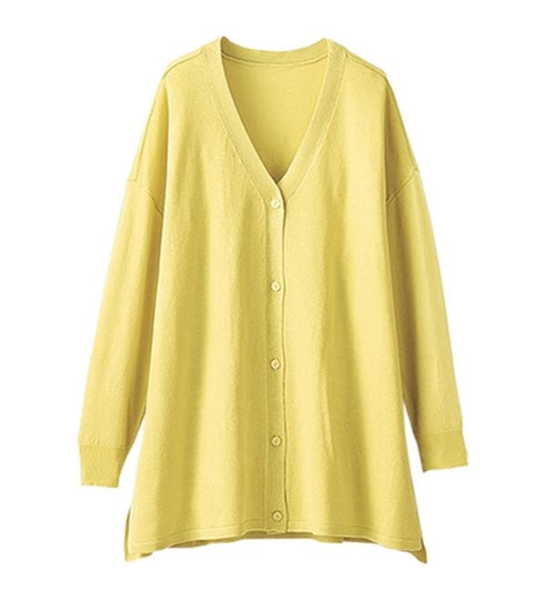 BELLUNA（ベルーナ）の「ボタン使いＶネックカーディガン（ニットカーディガン）」｜詳細画像