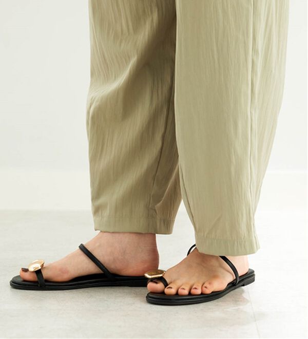 BELLUNA（ベルーナ）の「ビンテージ調タックワイドパンツ（ワイドパンツ・ガウチョ）」｜詳細画像