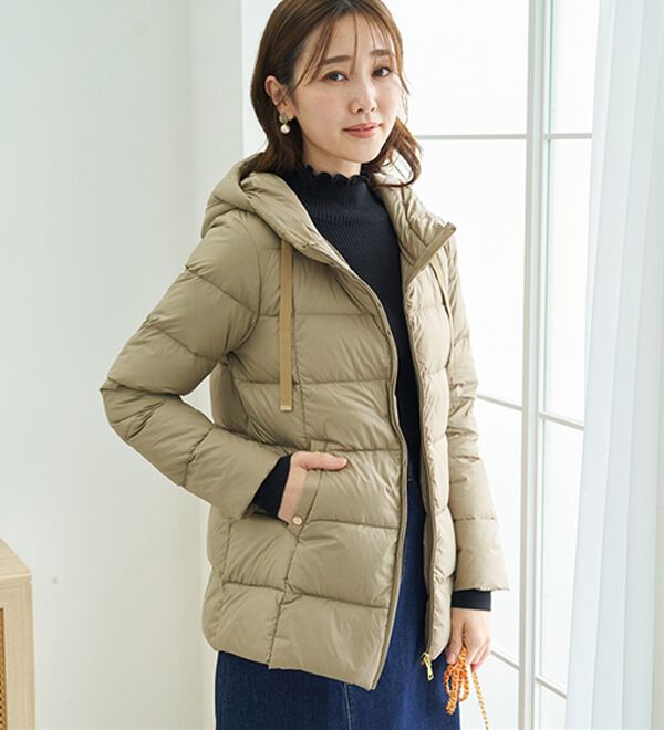 【美品】  ダウンジャケット ベルビル S ベージュ BY CANADA GOOSE BELLEVILLE ダウンジャケット （ダウンジャケット