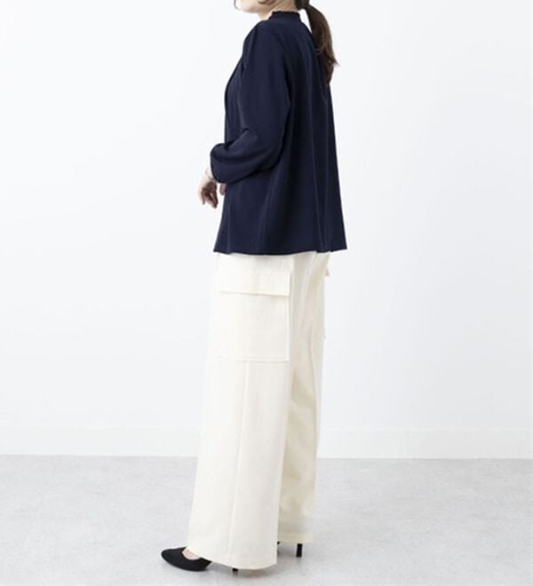 BELLUNA（ベルーナ）の「きれい見え素材ベイカーパンツ（フルレングスパンツ）」｜詳細画像
