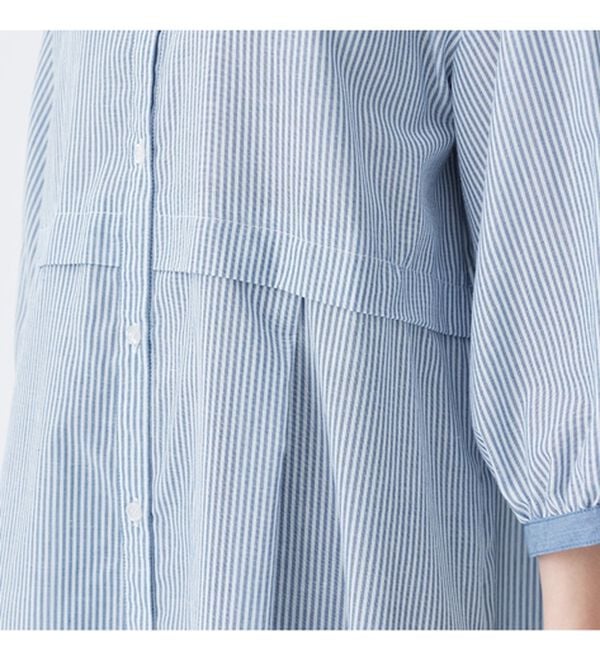 Viola e Viola（ヴィオラ エ ヴィオラ）の「クレリックデザインウエスト切替ワンピース（その他ワンピース）」｜詳細画像