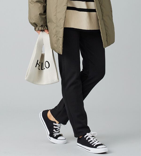 BELLUNA（ベルーナ）の「裏ベロアストレッチ素材レギンスパンツ【Prima fit pants】（スパッツ・レギンス）」｜詳細画像