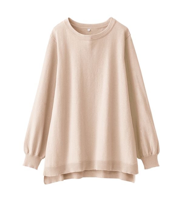 BELLUNA（ベルーナ）の「パフ袖デザインニットプルオーバー（ニット・セーター）」｜詳細画像