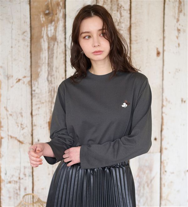 BELLUNA（ベルーナ）の「＜Ｄｉｓｎｅｙ＞【ミニー】プリントビックTシャツ（カットソー）」｜詳細画像