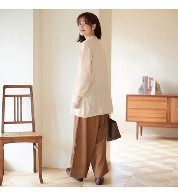 Viola e Viola（ヴィオラ エ ヴィオラ）の「【２点セット】ケーブルカーデ＆チュニックセット（アンサンブル）」｜詳細画像