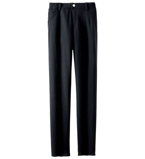 BELLUNA（ベルーナ）の「ラクふわスッキリ！静電気防止裏ファーパンツ（フルレングスパンツ）」｜詳細画像