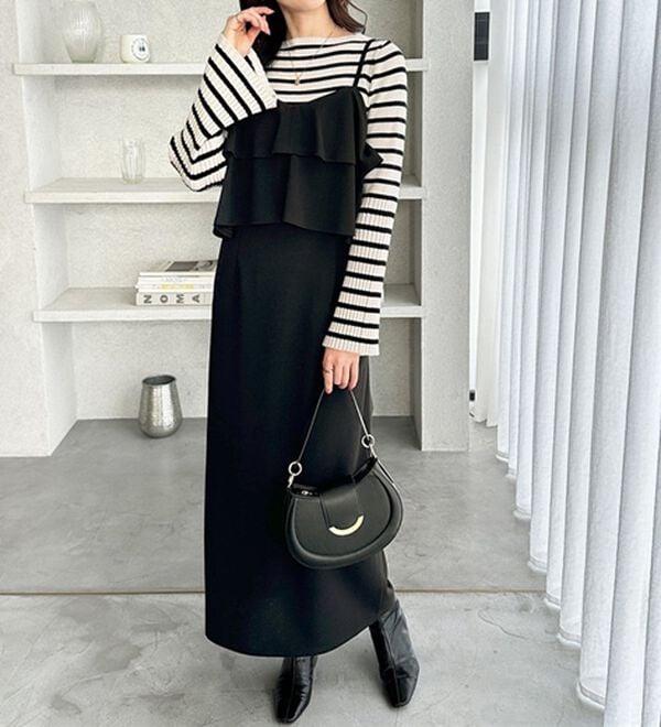 GeeRA（ジーラ）の「フリルキャミワンピース（カットソーワンピース）」｜詳細画像