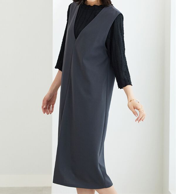 BELLUNA（ベルーナ）の「【2点セット】ジャカードプルオーバー＆ジャンスカセット（アンサンブル）」｜詳細画像