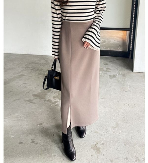 GeeRA（ジーラ）の「楽ちん！滑らか美ラインダンボールナロースカート（ロングスカート）」｜詳細画像