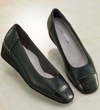 ルフラン（ルフラン）の「フィグリーノ　４Ｅクロコ型押やわらかレザーパンプス（パンプス）」