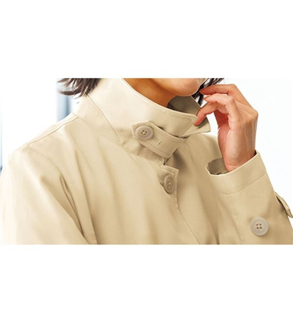 BELLUNA（ベルーナ）の「花粉対策！ライナー付ステンカラーコート（ロングコート）」｜詳細画像