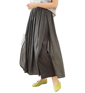 ルフラン（ルフラン）の「涼風まとう＊りらさらパン（その他パンツ）」｜チャコール系