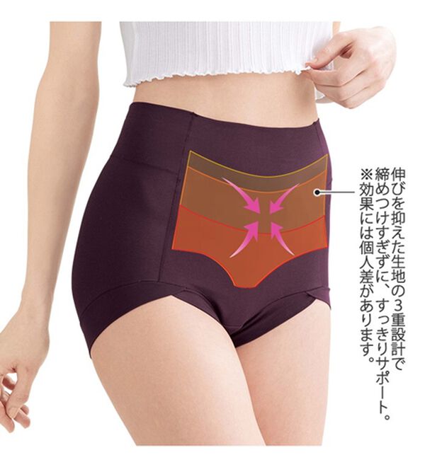 LAVIENNE（ラヴィエンヌ）の「【４色組】快適メンテナンスレギュラーショーツ（ショーツ）」｜詳細画像