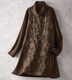 BELLUNA（ベルーナ）の「キチンと魅せる上品花柄チュニック（チュニック）」｜詳細画像