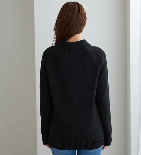 BELLUNA（ベルーナ）の「ふんわり衿付ニットカーディガン（ニットカーディガン）」｜詳細画像