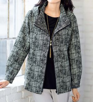 ルフラン（ルフラン）の「ツイード調ジャケット＜カーレン＞（ブルゾン）」｜詳細画像