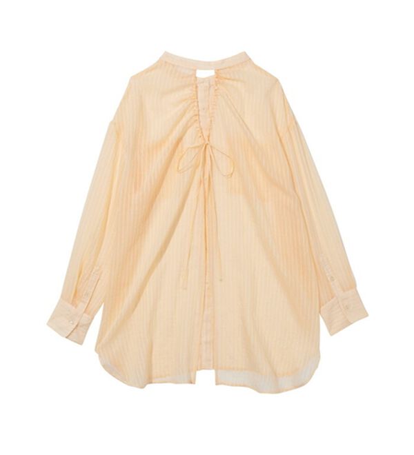 GeeRA（ジーラ）の「シアー素材ストライプマルチウェイシャツ（シャツ）」｜詳細画像