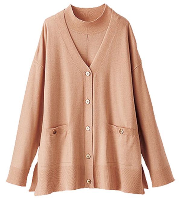 BELLUNA（ベルーナ）の「【２点セット】カーディガンアンサンブル（アンサンブル）」｜ベージュ