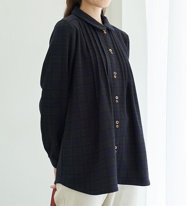 BELLUNA（ベルーナ）の「まるで着る毛布！静電防止付裏ファーブラウス（チュニック）」｜詳細画像