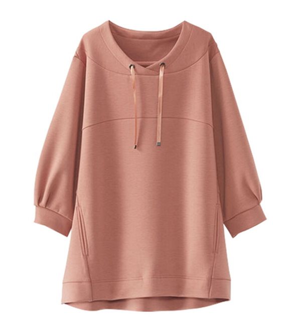 BELLUNA（ベルーナ）の「とろみ素材ワイドネックプルオーバー（カットソー）」｜詳細画像