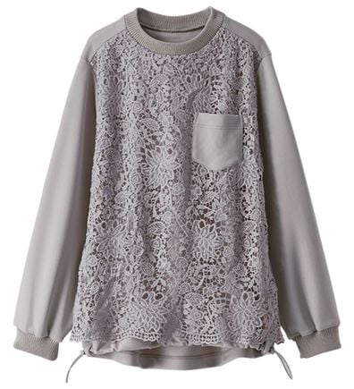 BELLUNA（ベルーナ）の「オーバーレースポケット付トレーナー（カットソー）」