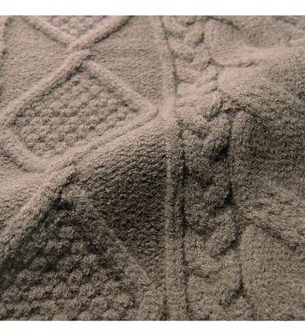 VINNO（ヴィノ）の「大人のケーブル柄ベストチュニック（ベスト）」｜詳細画像