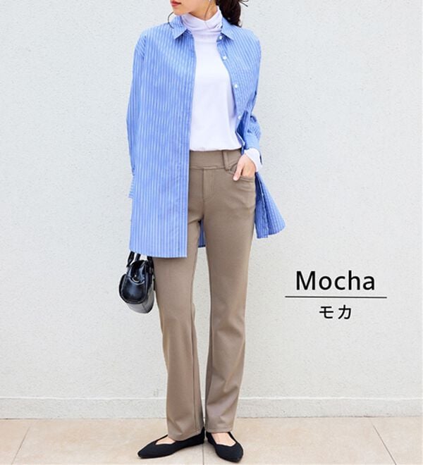 BELLUNA（ベルーナ）の「【裏起毛有無】ジャストフィットらくらくパンツ（フルレングスパンツ）」｜詳細画像