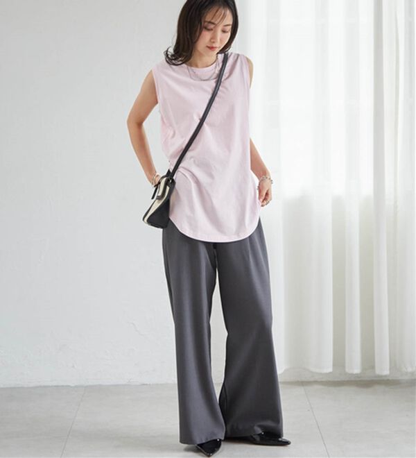 RANAN（ラナン）の「＜BC＞綿100％ひんやりタンクトップ（カットソー）」｜詳細画像