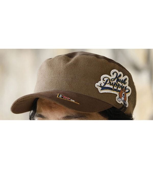 「＜ハッシュパピー＞コーデュロイビッグロゴキャップ（メンズ帽子）」｜詳細画像