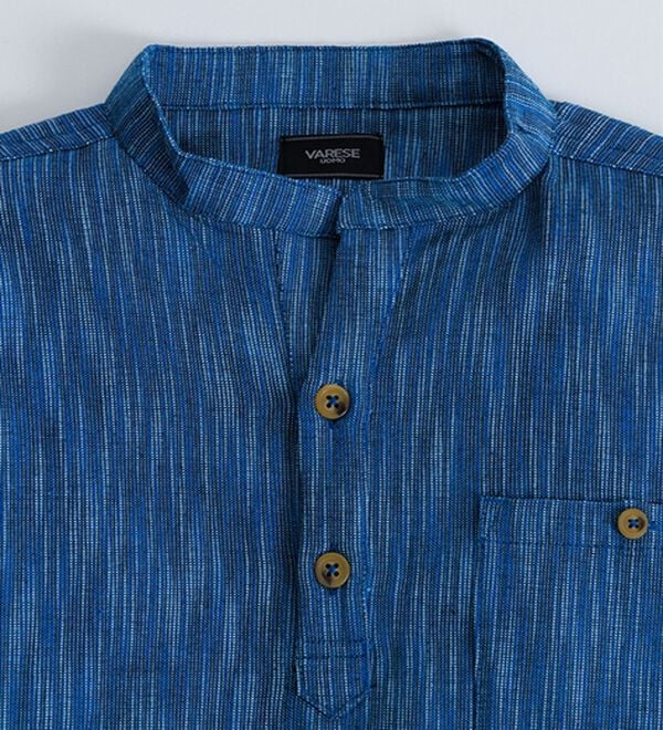 「ざっくり木綿のゆったりリラックスシャツ（メンズシャツ）」｜詳細画像