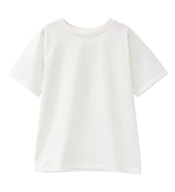 Pierrot（ピエロ）の「【選べるネック】シルケットコットンＴシャツ（Tシャツ）」｜詳細画像