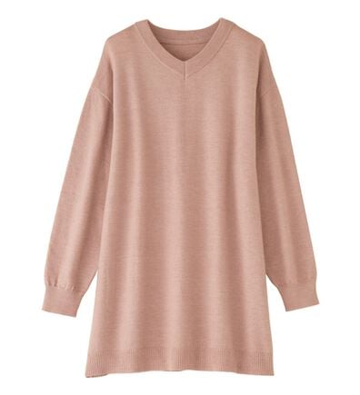alotta（アロッタ）の「洗える！ゆるニットＶネックチュニック（チュニック）」
