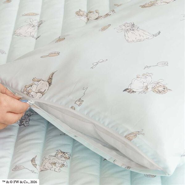 iellio（イエリオ）の「ピーターラビット　洗いざらしミャオマーチ（敷パッド）」｜詳細画像