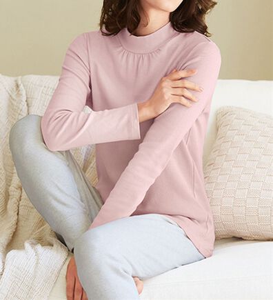 「優しい温もりオーガニックコットンハイネックインナー（肌着・インナーウェア）」