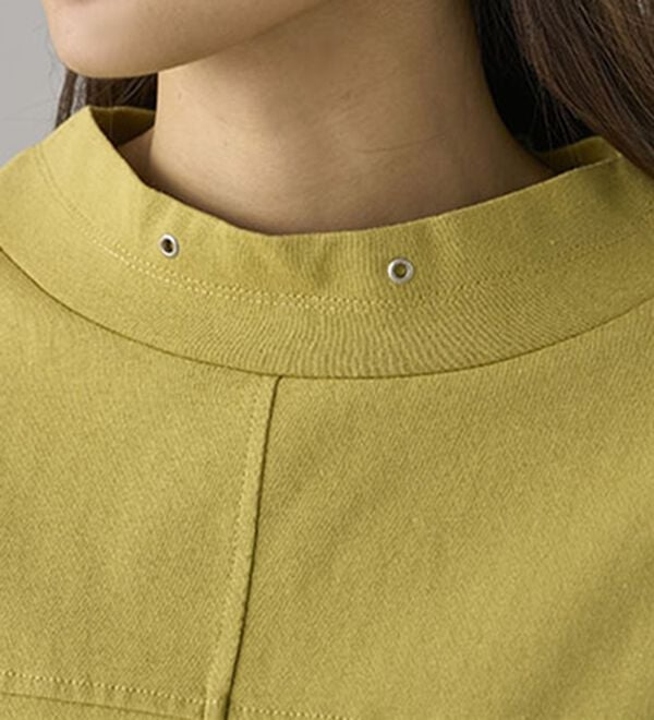 BELLUNA（ベルーナ）の「抗菌防臭綿１００％切替デザインプルオーバー（カットソー）」｜詳細画像