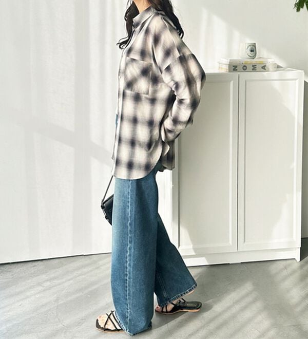 GeeRA（ジーラ）の「アソート柄オーバーサイズシャツ（シャツ）」｜詳細画像