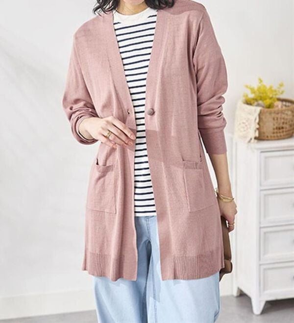 BELLUNA（ベルーナ）の「ヒンヤリ冷感！洗えるロング丈カーディガン（ニットカーディガン）」｜詳細画像