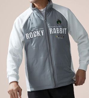 「＜ロッキーラビット＞エンボス柄裏フリースジャケット（メンズジャケット）」｜詳細画像
