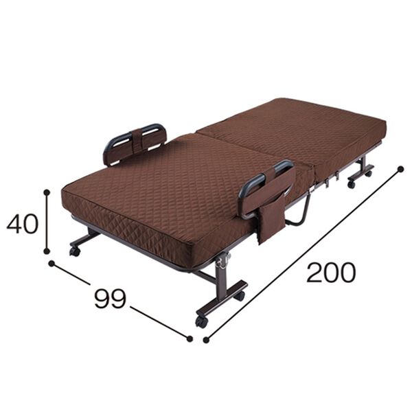 「立ち座り安心こだわり仕様の折りたたみベッド２（ベッド）」｜詳細画像