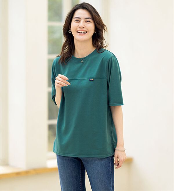 ルフラン（ルフラン）の「【４色組】ステッチ使いゆったりプルオーバー（カットソー）」｜詳細画像