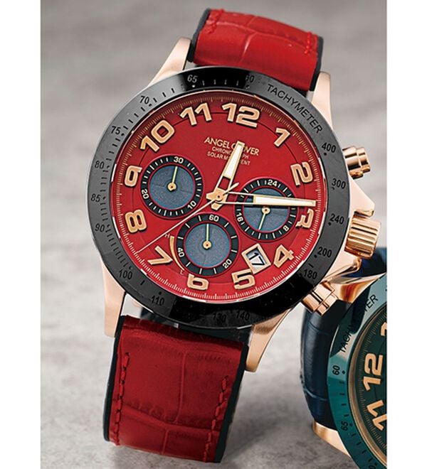 「エンジェルクローバー　ルーチェソーラー（メンズ腕時計）」｜レッド