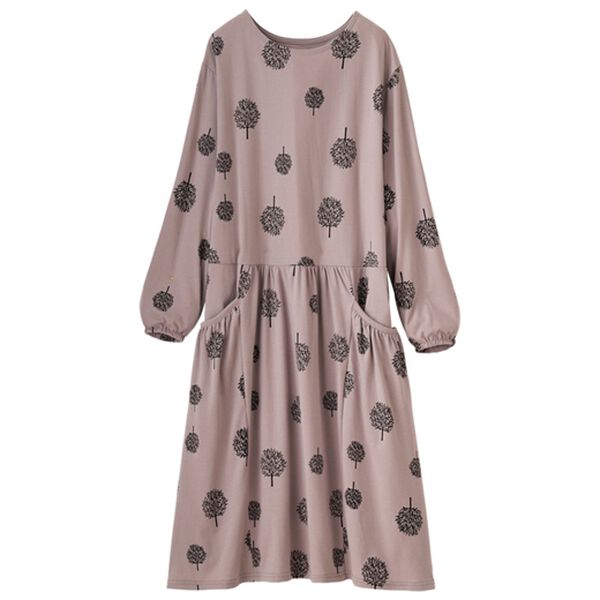 LAVIENNE（ラヴィエンヌ）の「【３点セット】大人可愛いゆったり北欧風ルームワンピ３点セット（パジャマ・ルームウェア）」｜詳細画像