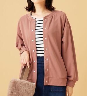 BELLUNA（ベルーナ）の「ストレッチジョーゼット素材カーディガン（その他カーディガン）」｜ローズピンク