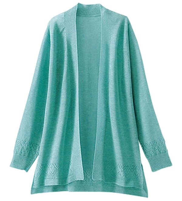 BELLUNA（ベルーナ）の「幾何柄デザイン杢調トッパーカーディガン（ニットカーディガン）」｜詳細画像