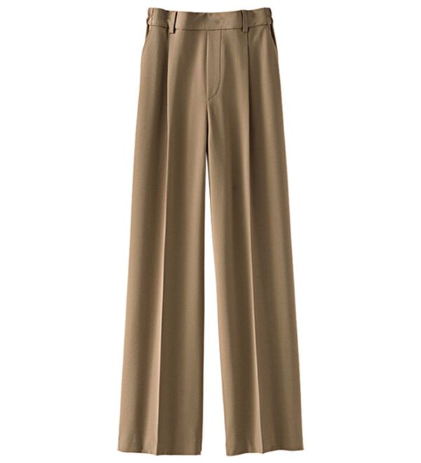 BELLUNA（ベルーナ）の「サマ見え（Ｓ）美脚タック使いワイドパンツ（ワイドパンツ・ガウチョ）」｜詳細画像