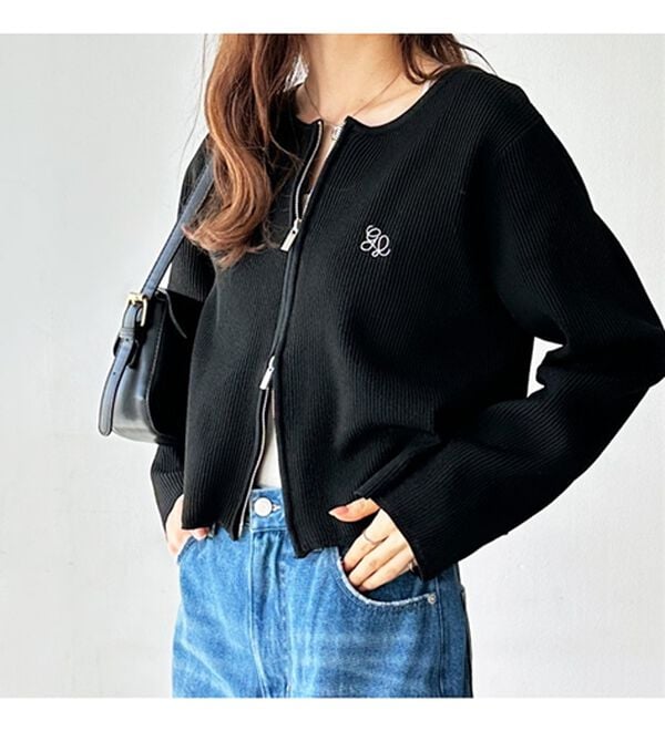 ダブルジップニットカーディガン - ベルーナ【公式】